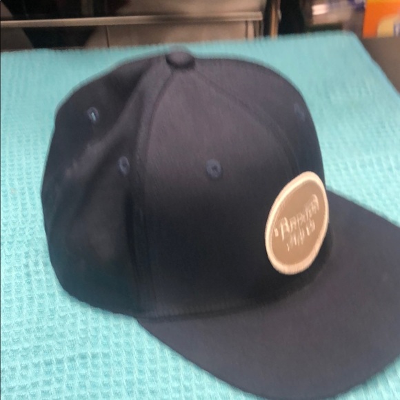 Brixton Dark Blue Hat with Tan Patch - Picture 4 of 5